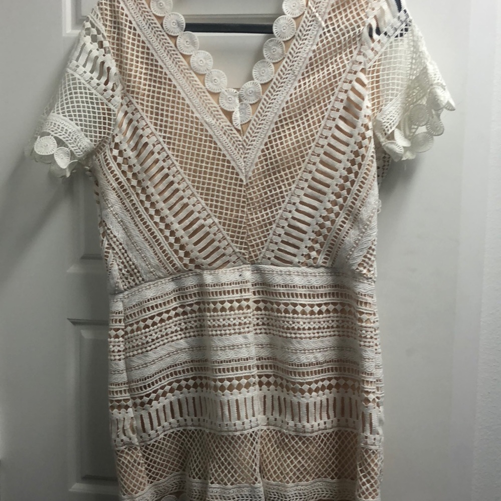 Blu pepper white romper